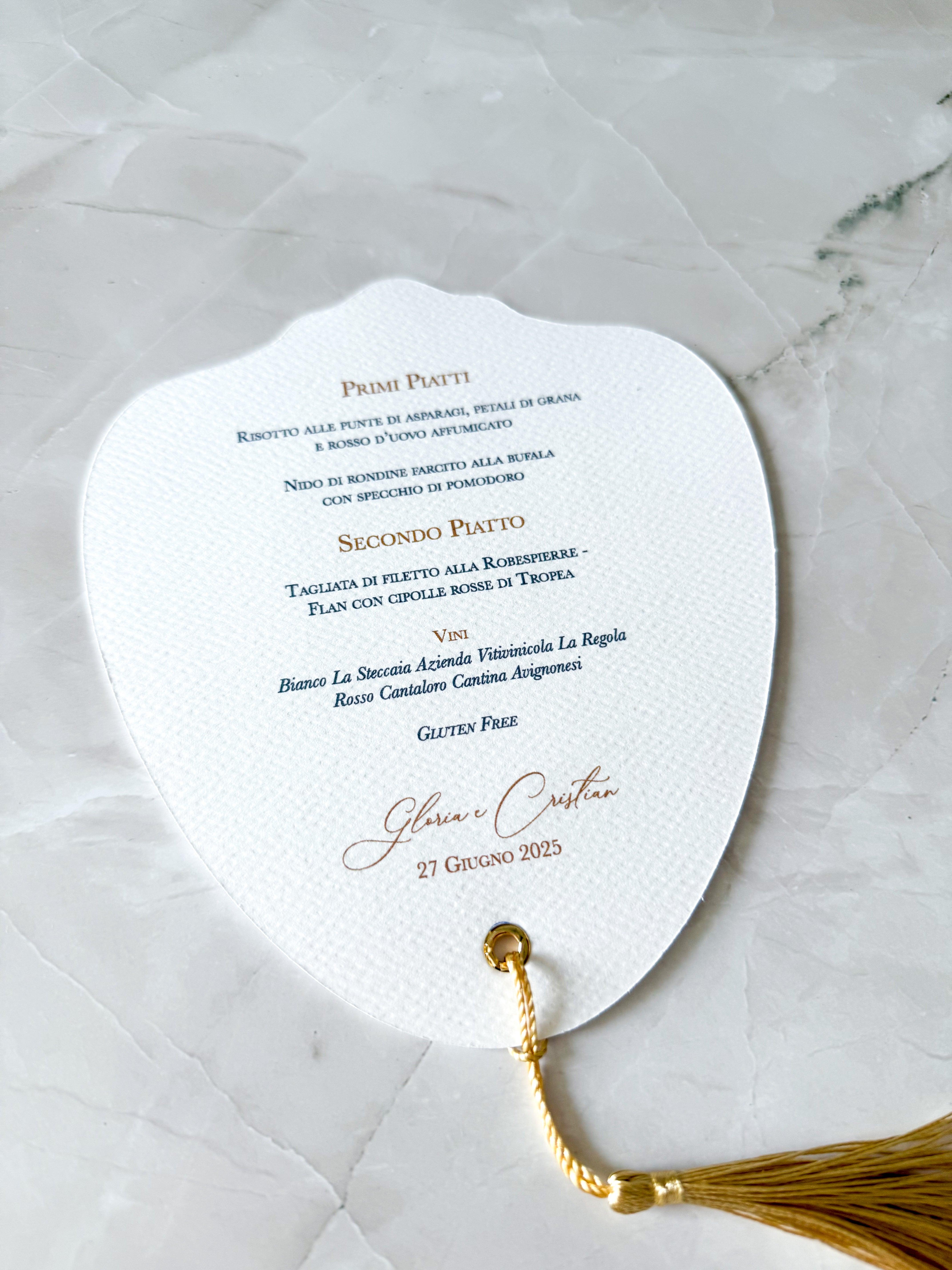 Menu Ventaglio “Soffio d’amore”