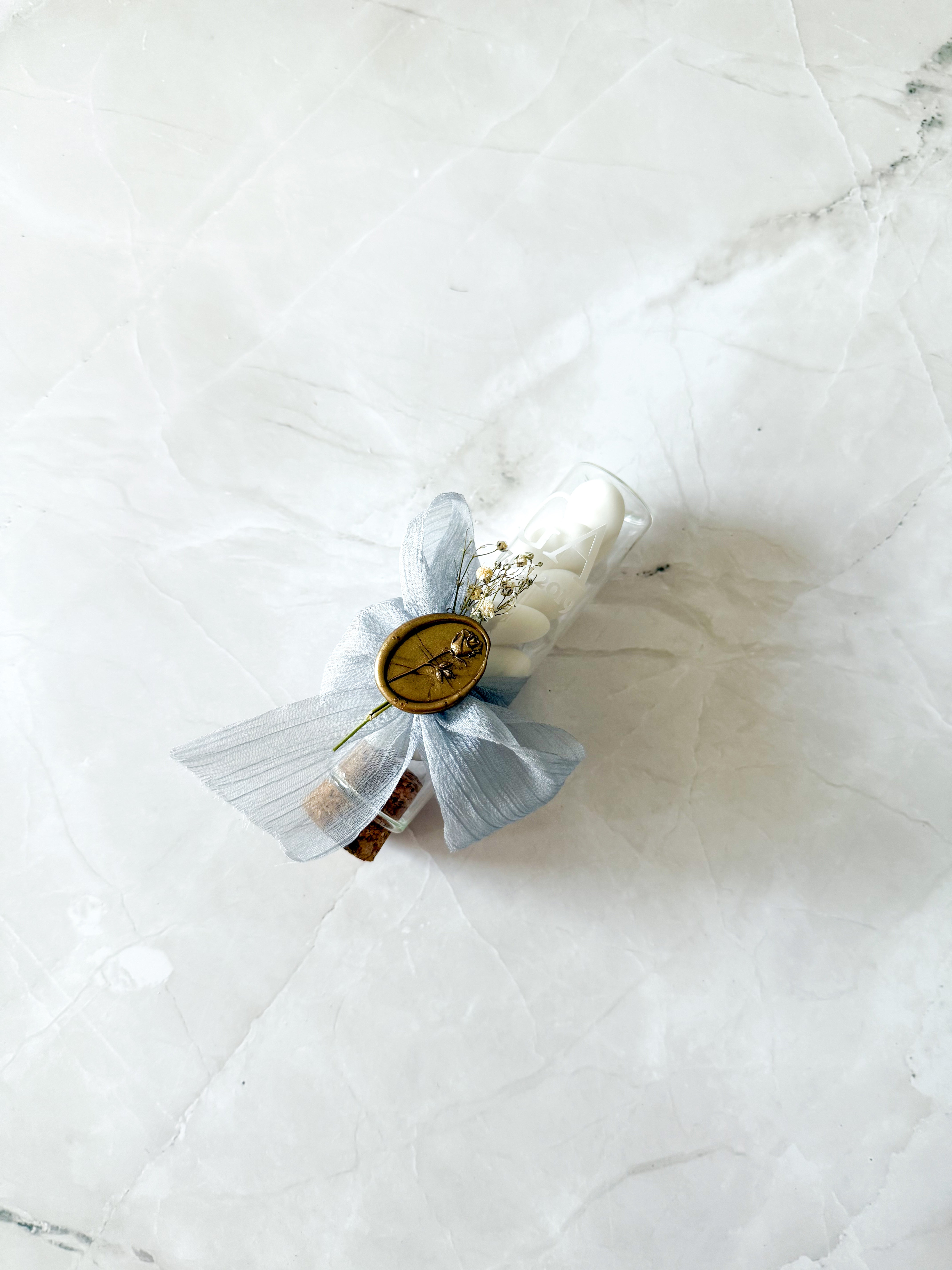 Scatola confetti Provetta “Essenza d’amore”