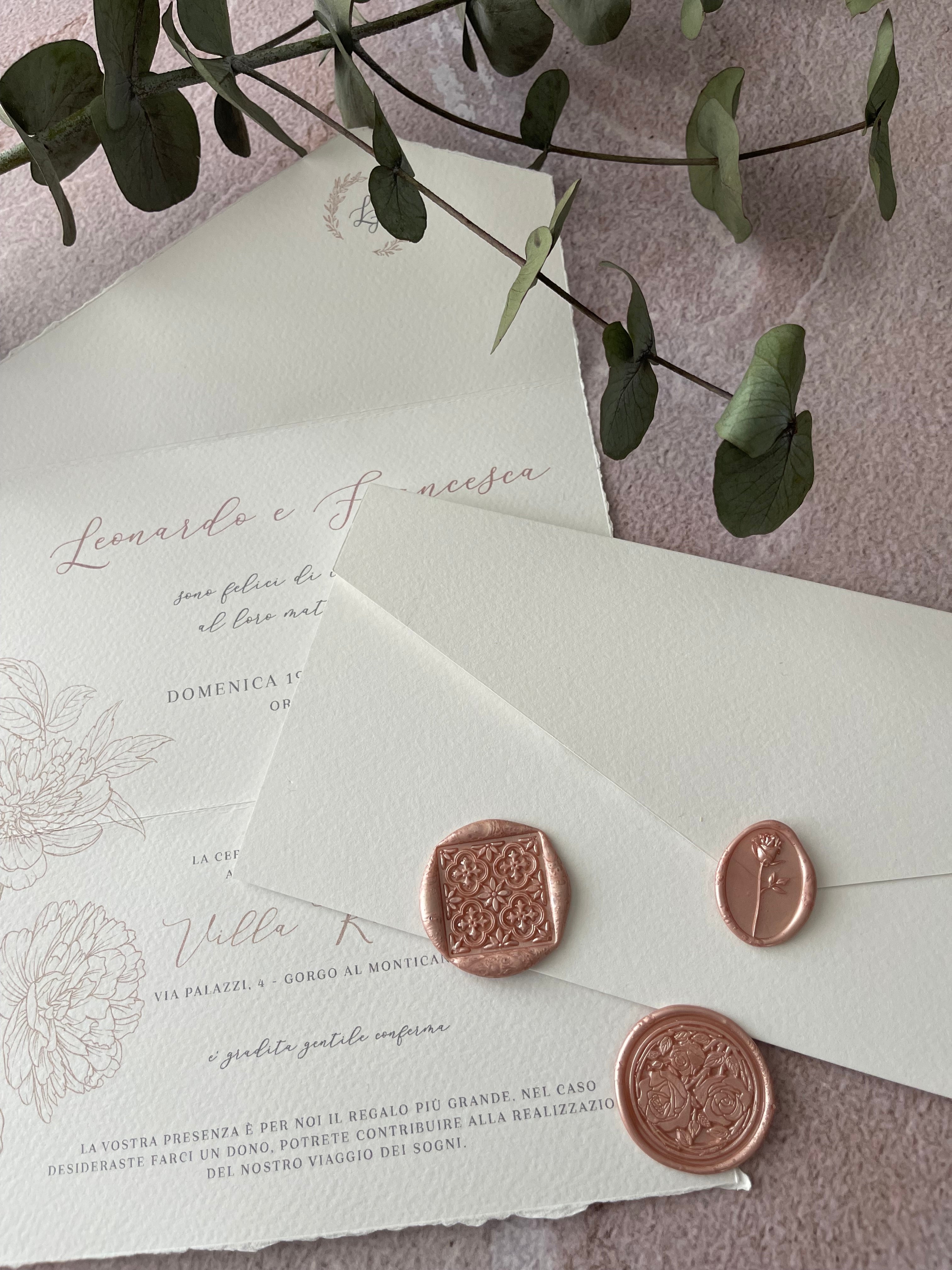 Blossom Outline - Partecipazioni di matrimonio