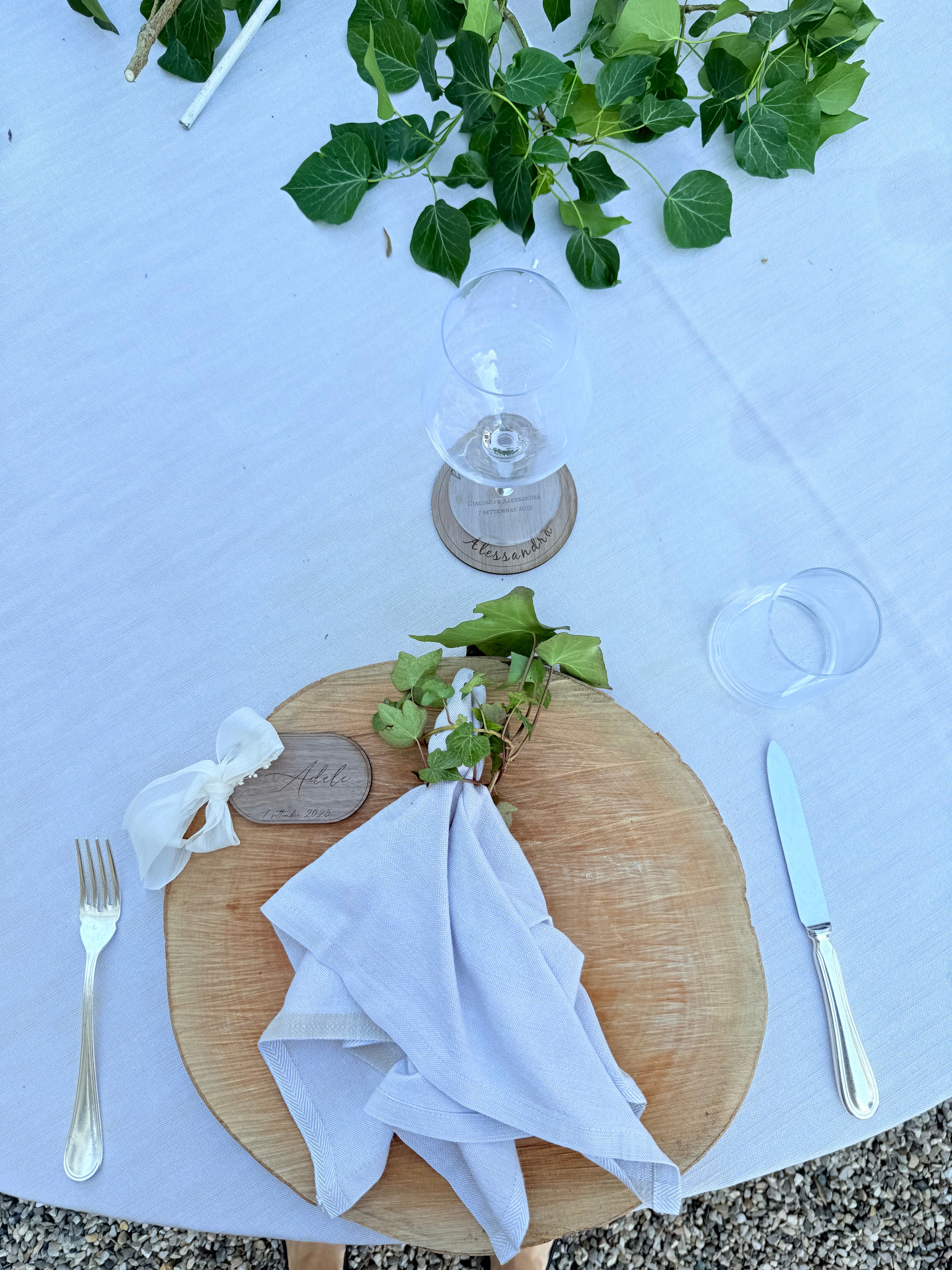 Segnaposto–Sottobicchiere “Ricordo” Personalizzato