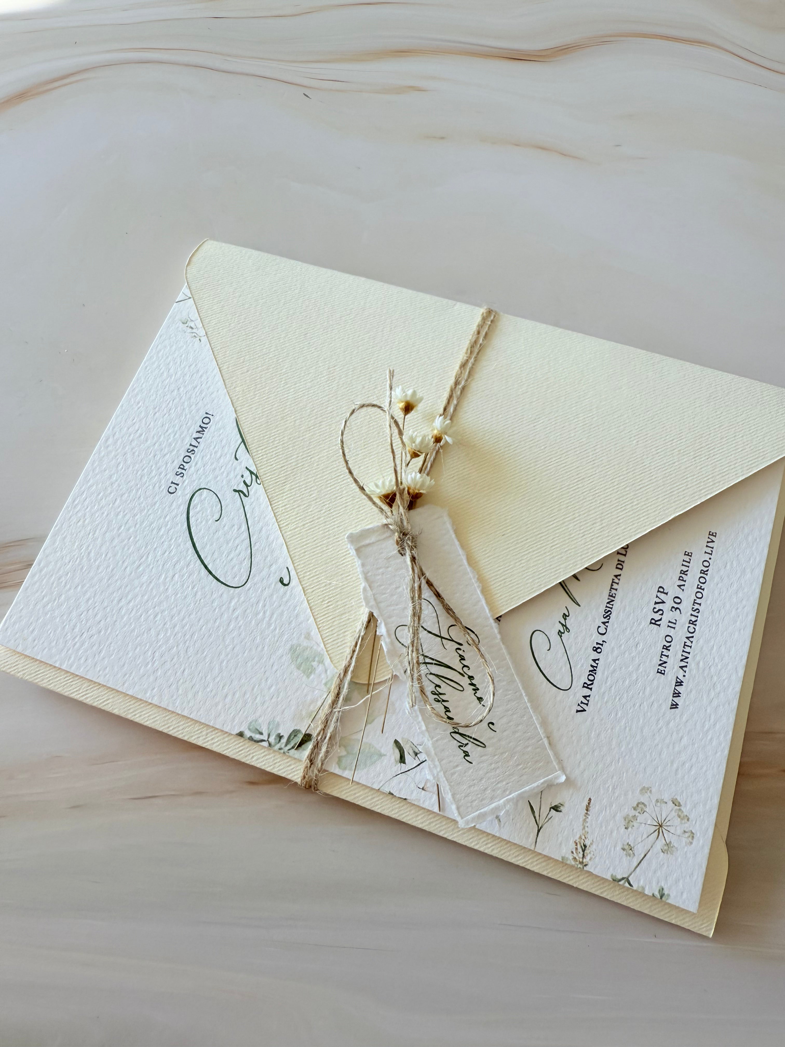 ESSENCE Green Hug - Partecipazioni di matrimonio