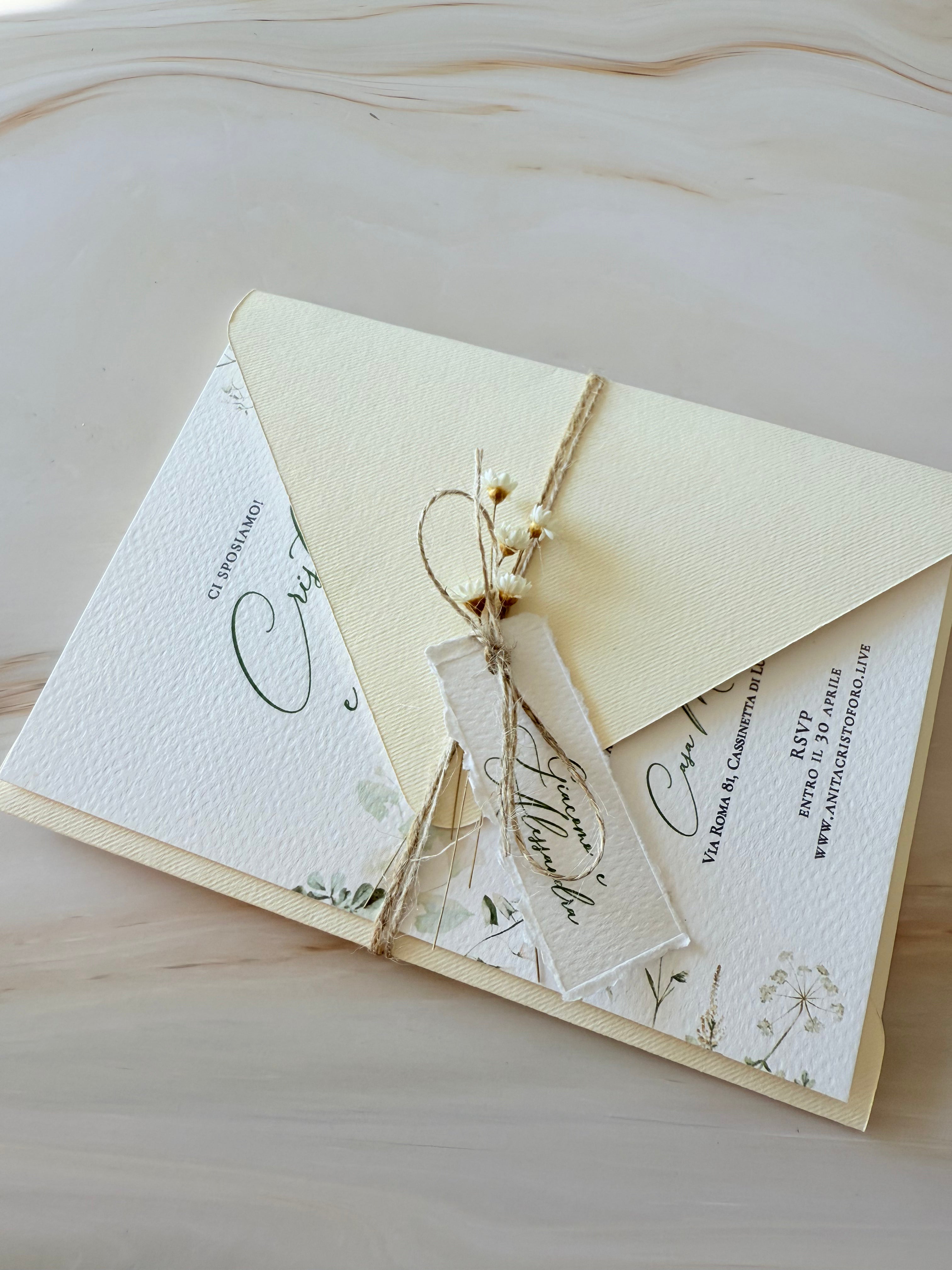ESSENCE Green Hug - Partecipazioni di matrimonio