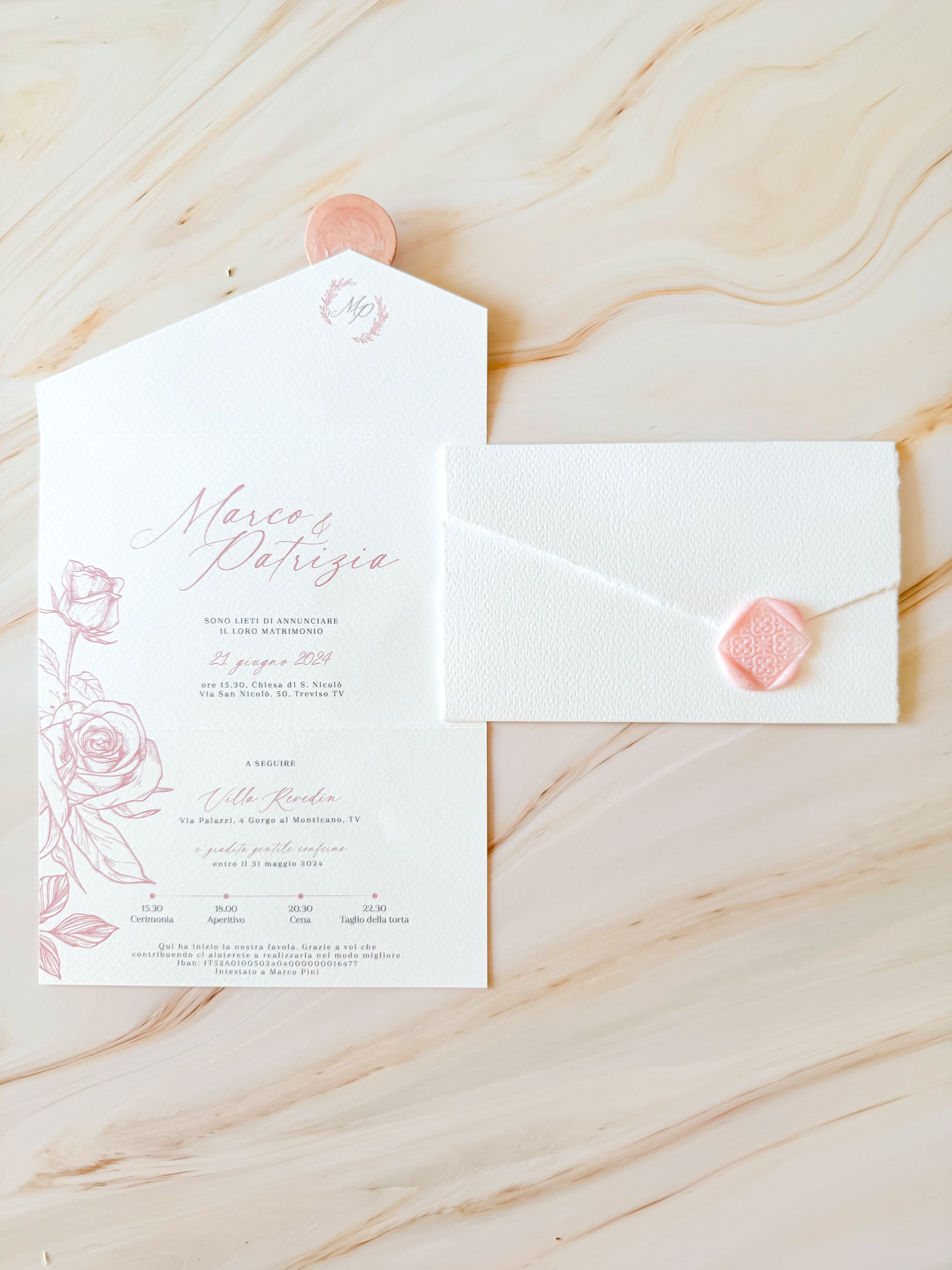 Blossom Outline - Partecipazioni di matrimonio