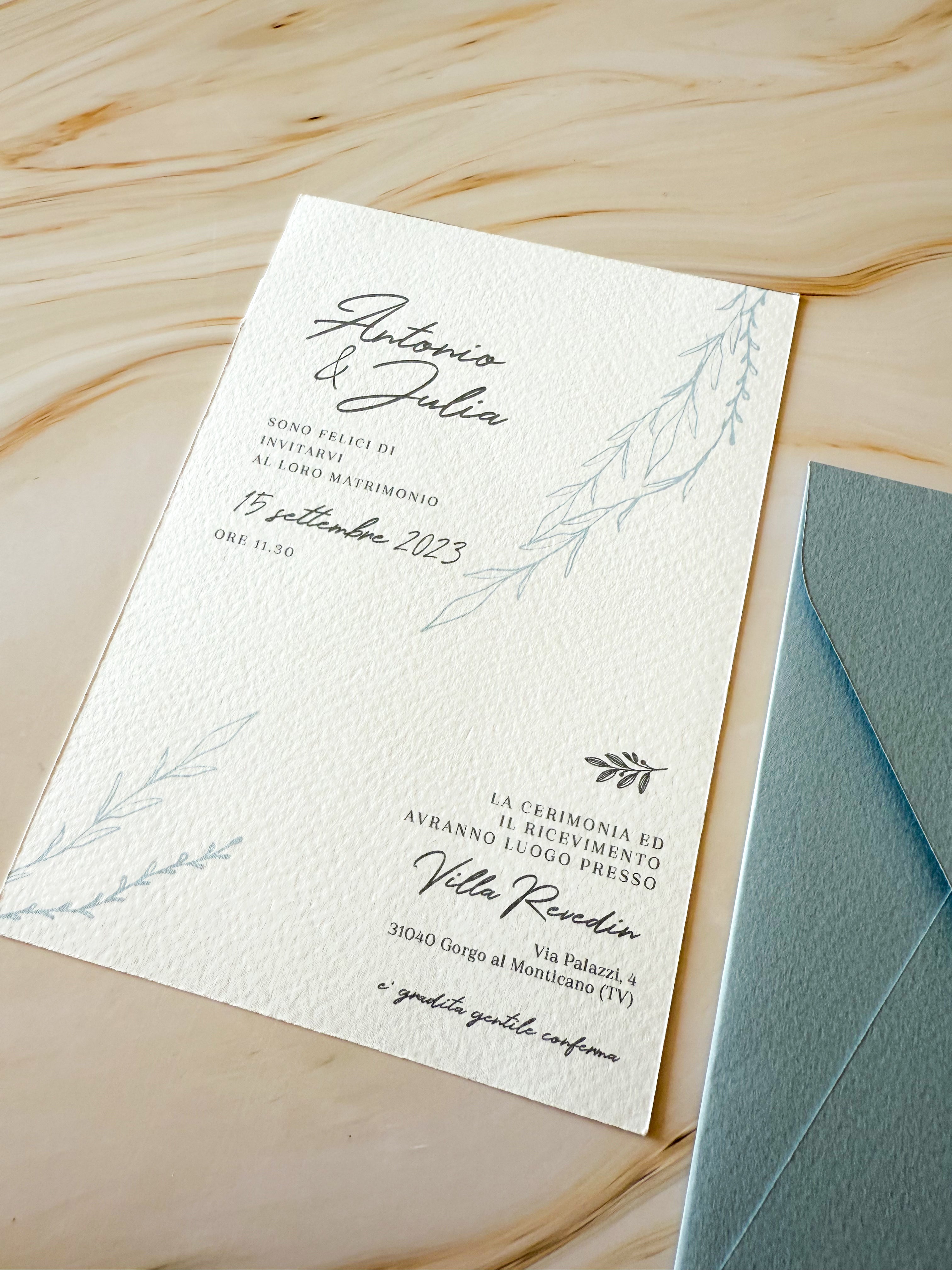Chateau Leaf - Partecipazioni di matrimonio