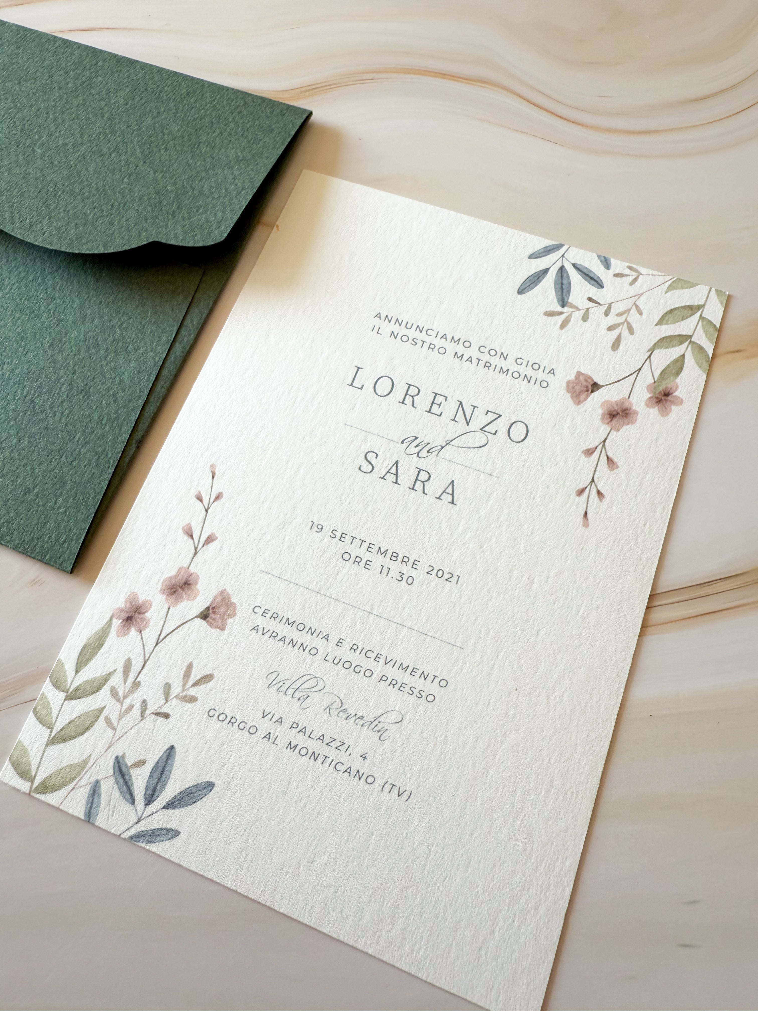 ESSENCE Fiori di campo - Partecipazioni di matrimonio