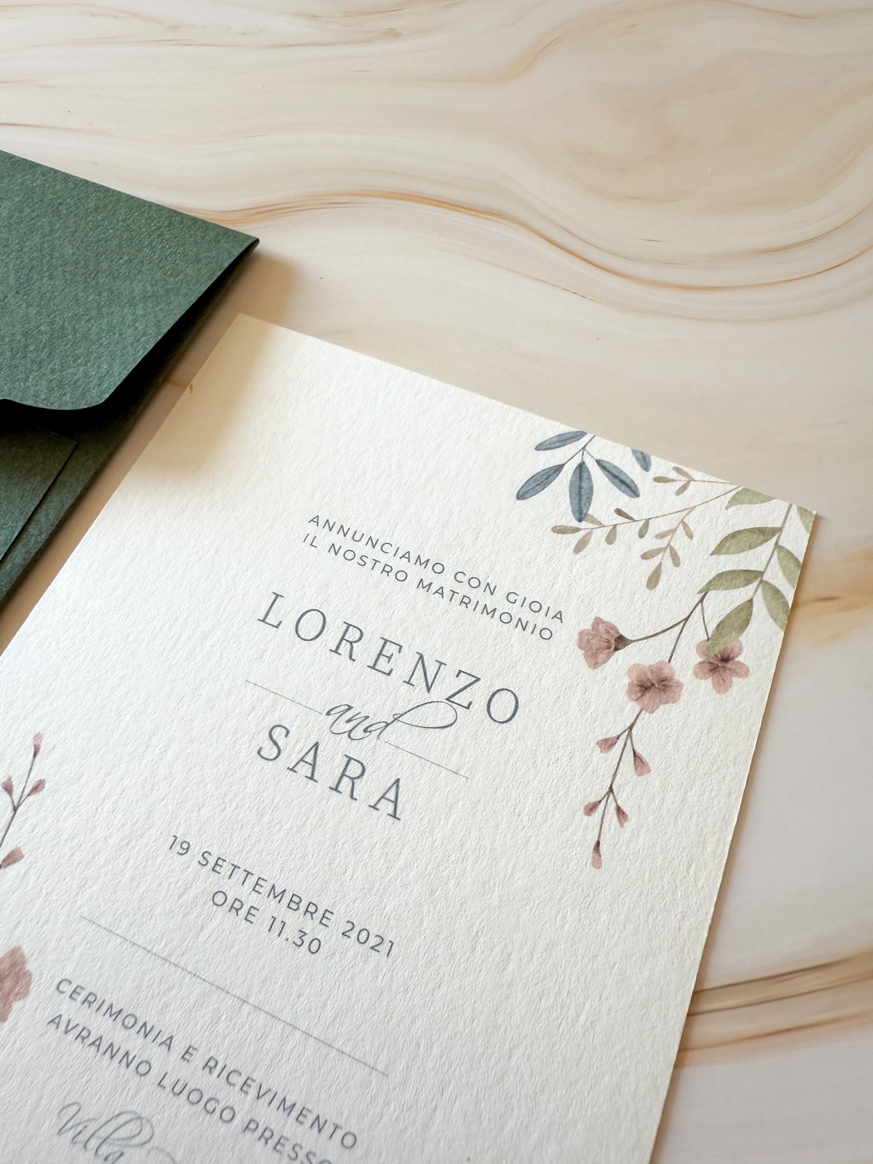 ESSENCE Fiori di campo - Partecipazioni di matrimonio