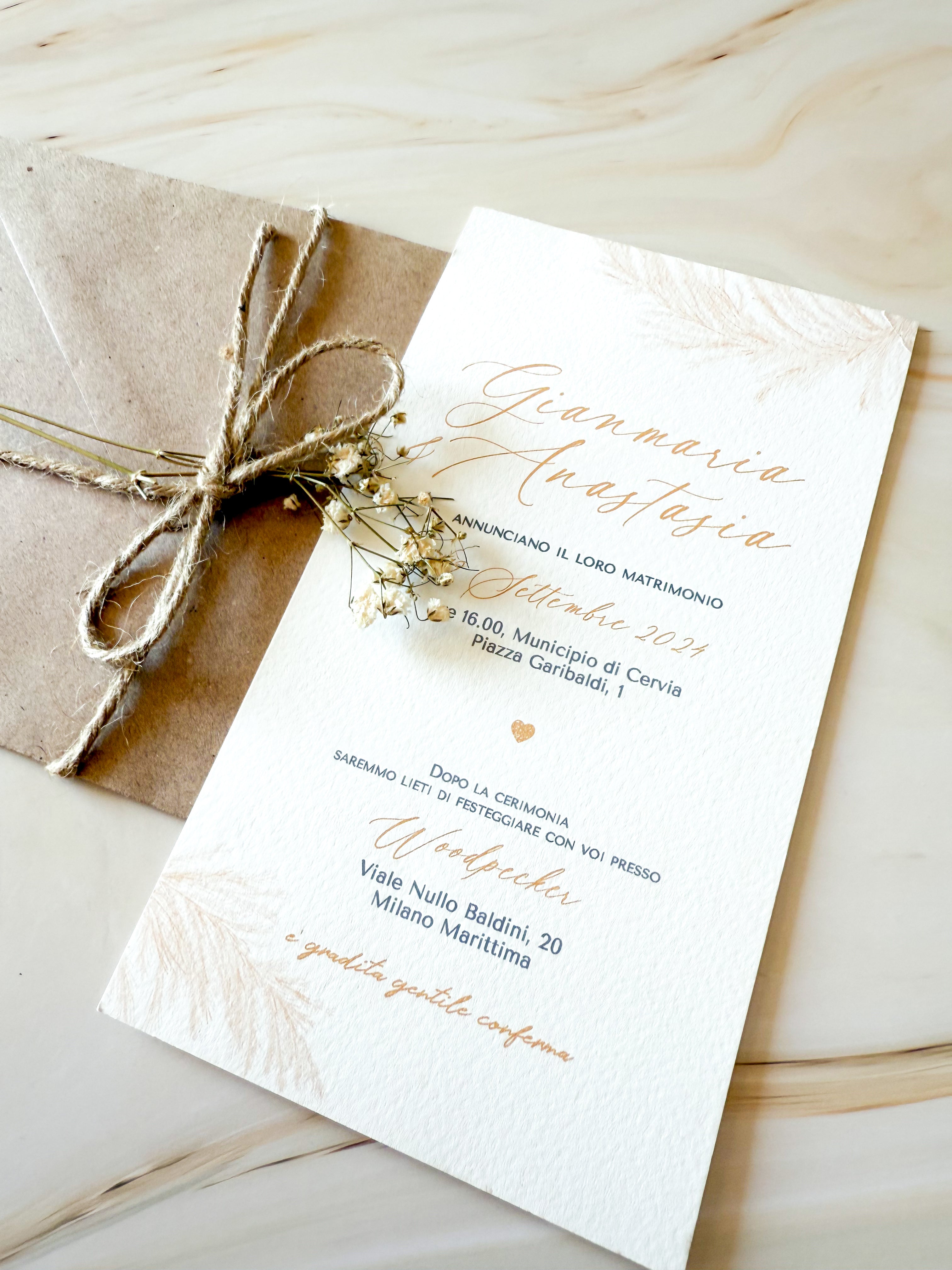ESSENCE Pampée - Partecipazioni di matrimonio