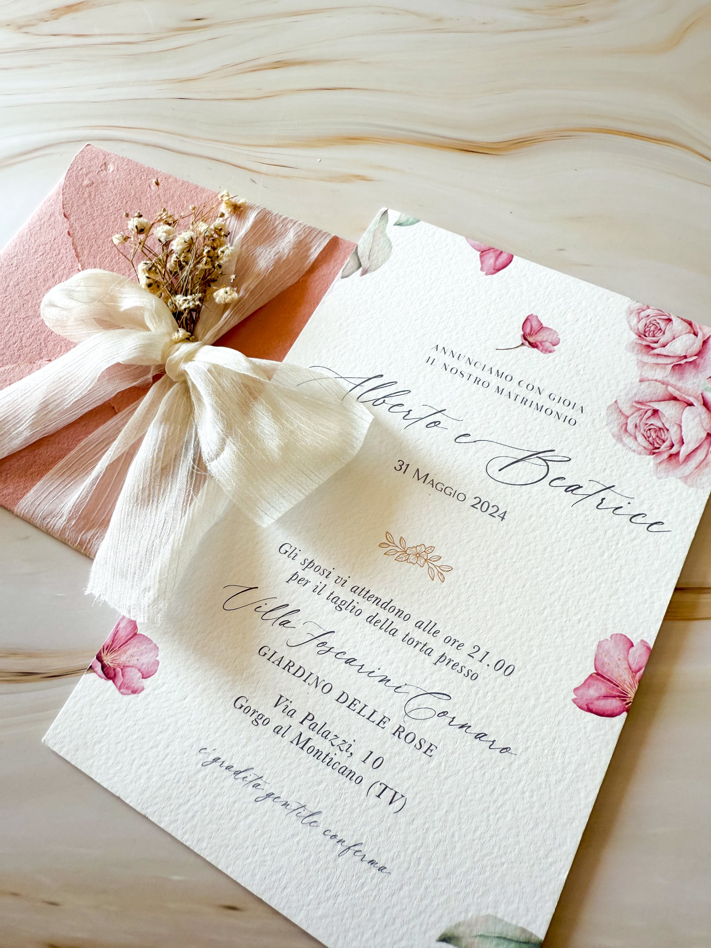 ESSENCE Rosae - Partecipazioni di matrimonio