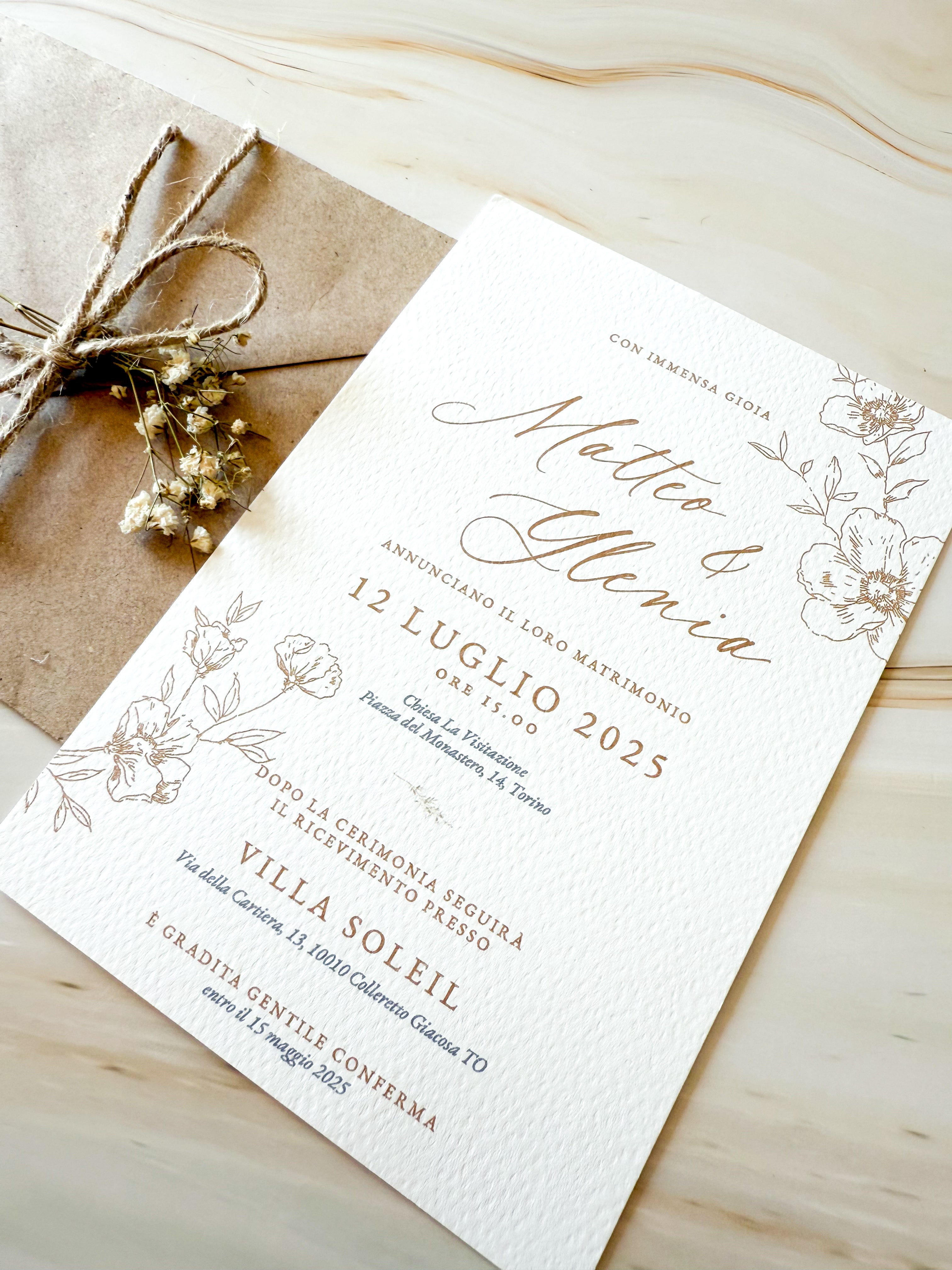 ESSENCE Linéa - Partecipazioni di matrimonio