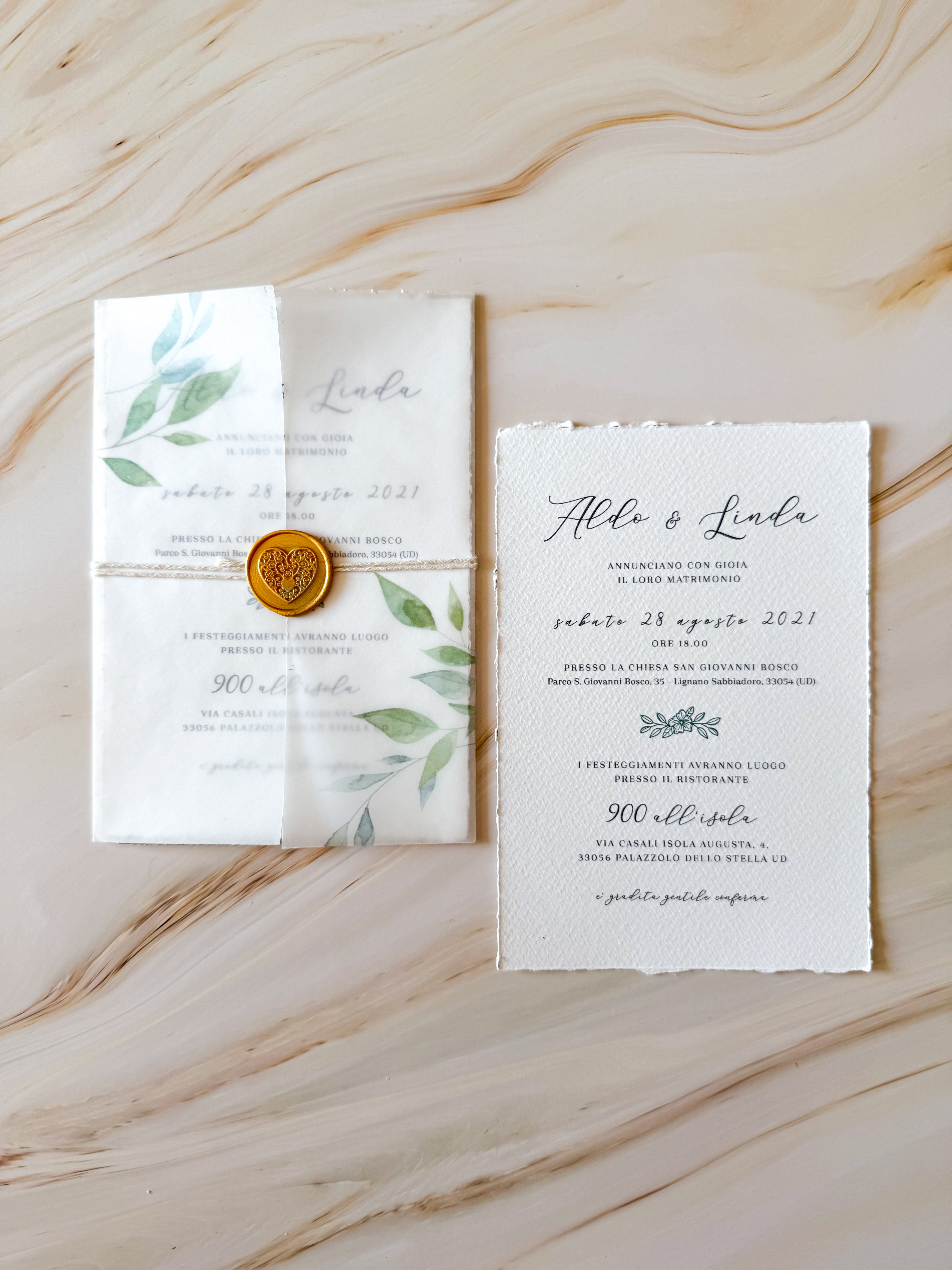 ARYA Olivetta - Partecipazioni di matrimonio