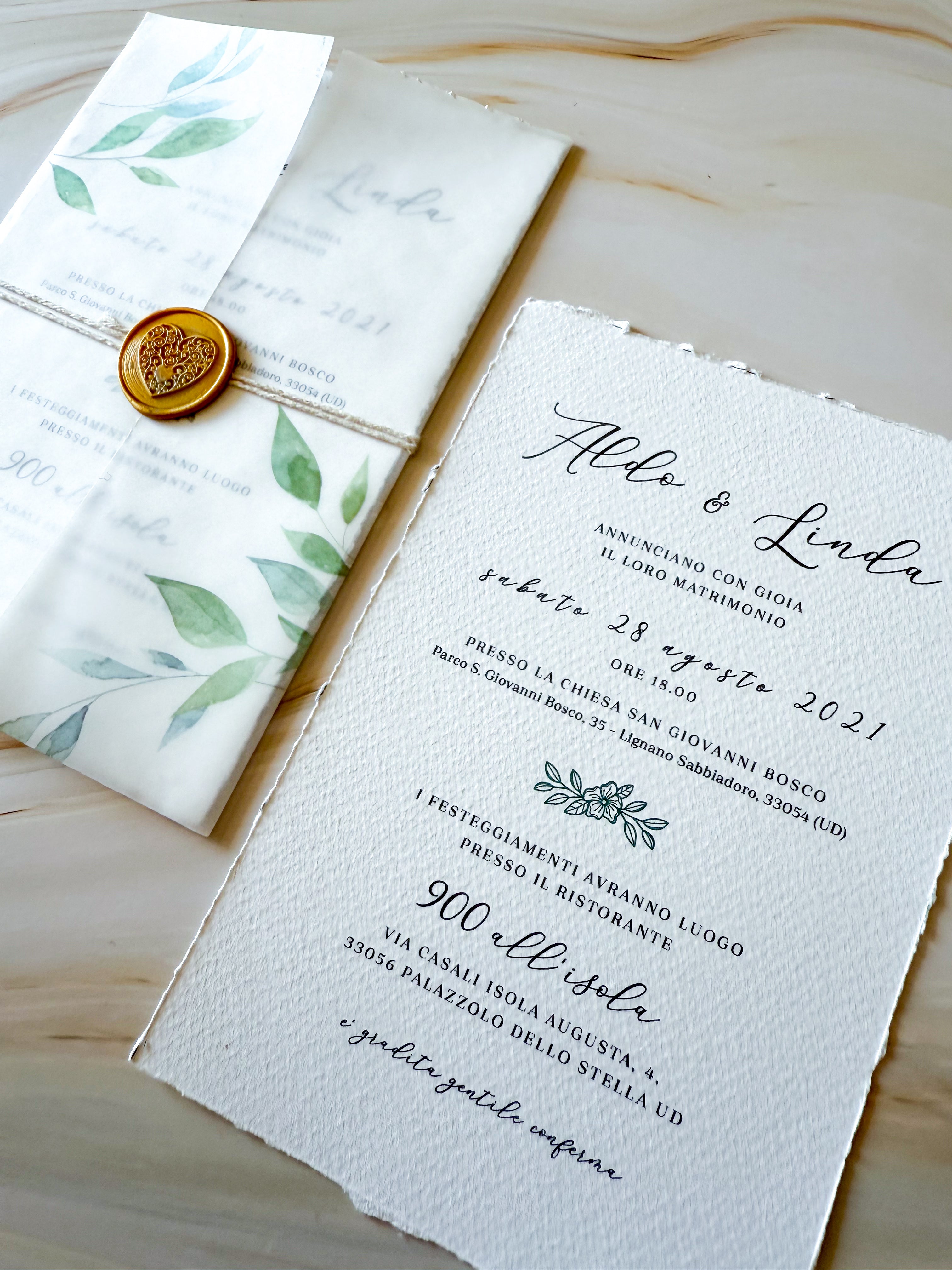ARYA Olivetta - Partecipazioni di matrimonio