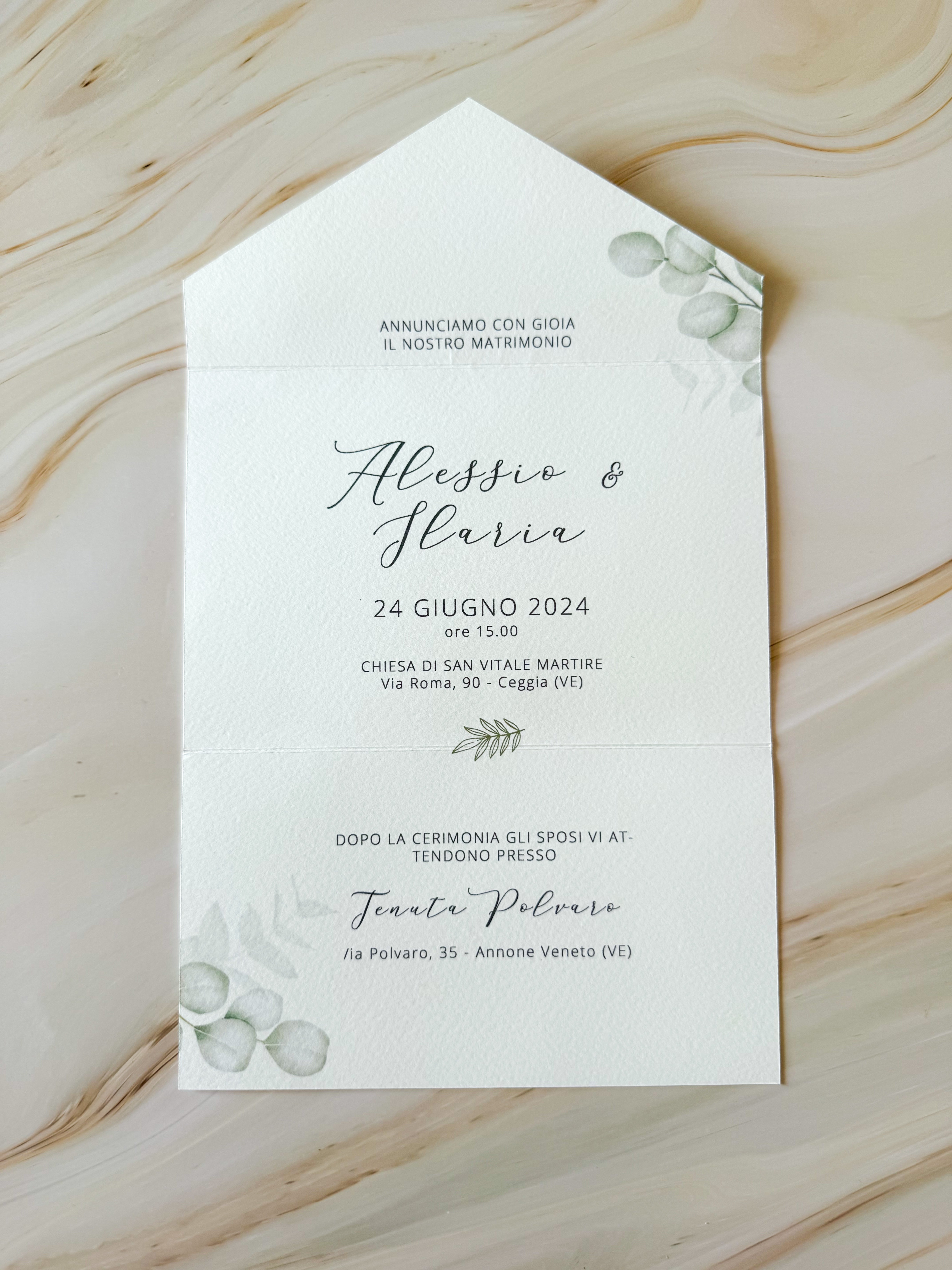 Letters Verdea - Partecipazioni di matrimonio