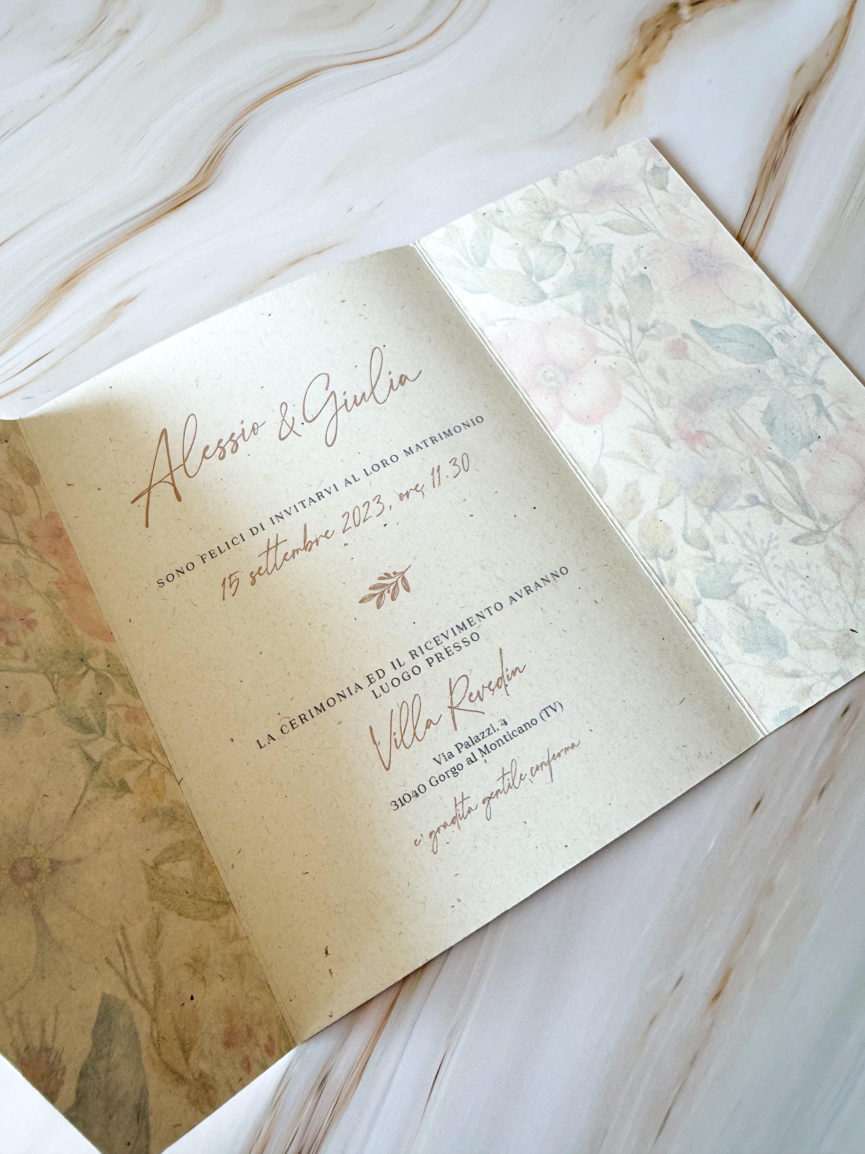 Letters Élise - Partecipazioni di matrimonio