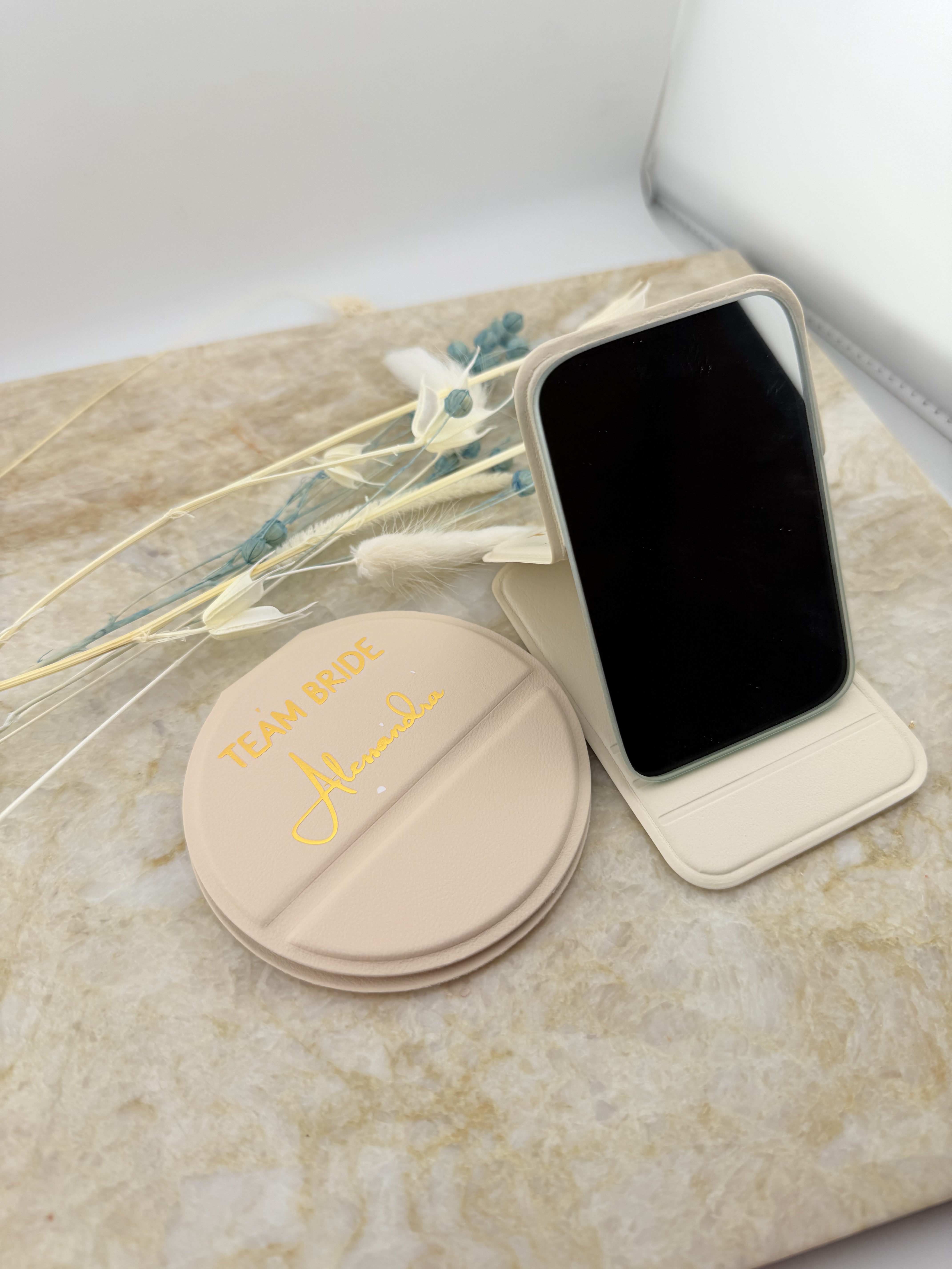 Specchietto in ecopelle