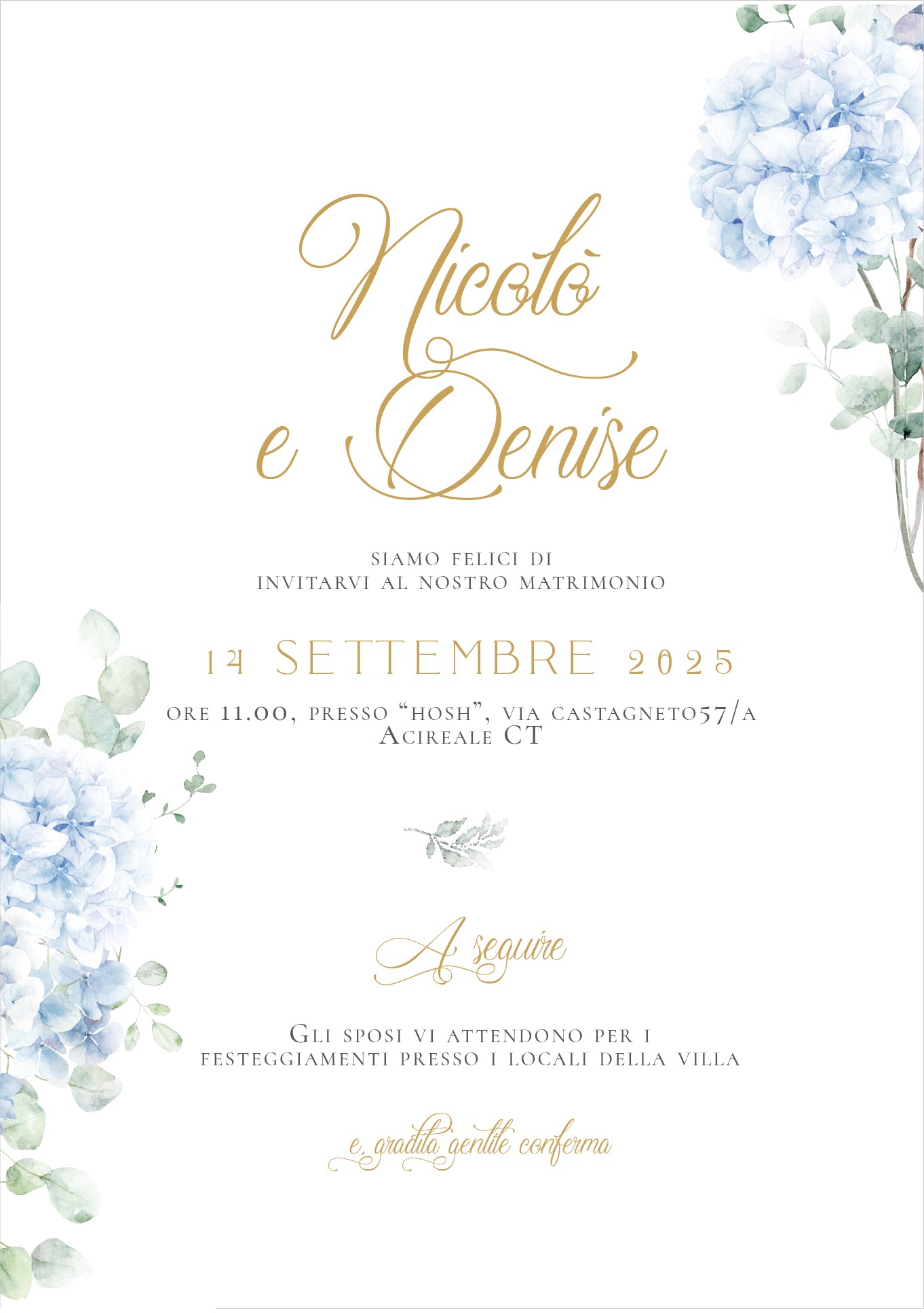 PARTECIPAZIONE MATRIMONIO DIGITALE SERENITY