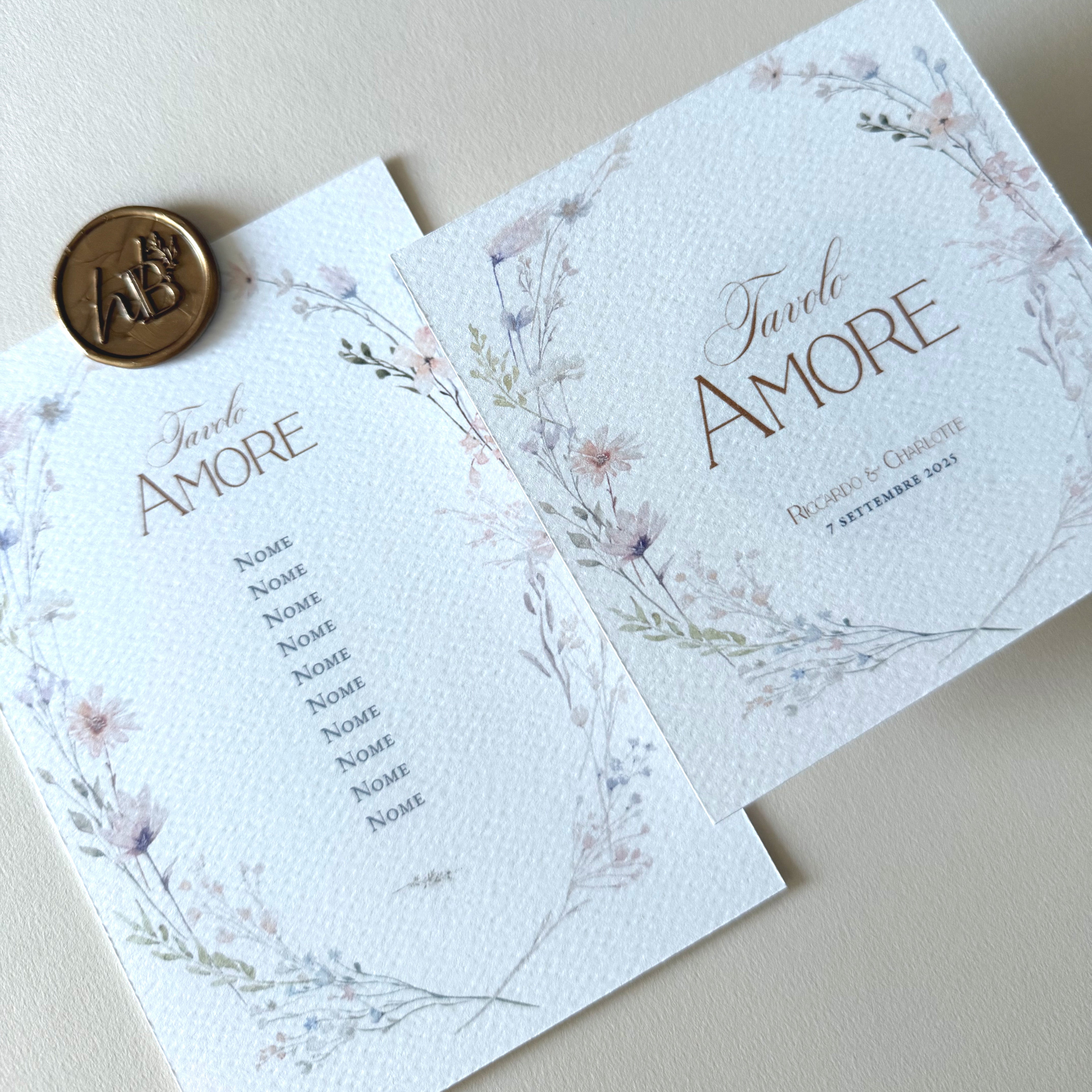 Tableau de mariage con segnatavolo Essentially Romance