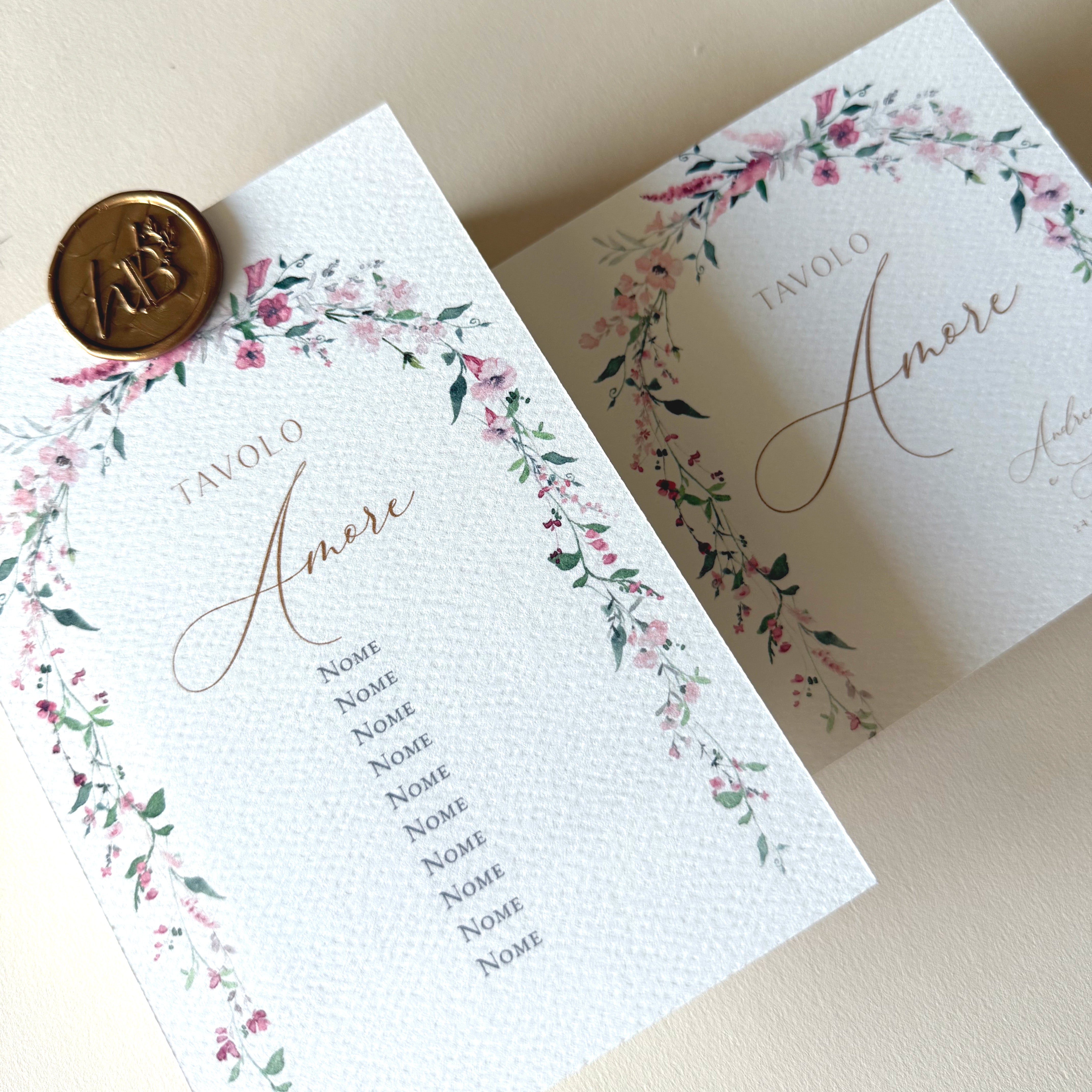 Tableau de mariage con segnatavolo Essentially Bloom