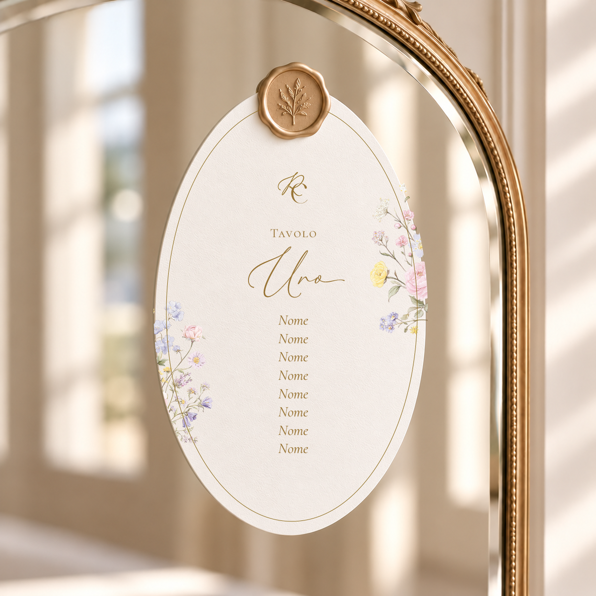 Card tableau ovale Serenity