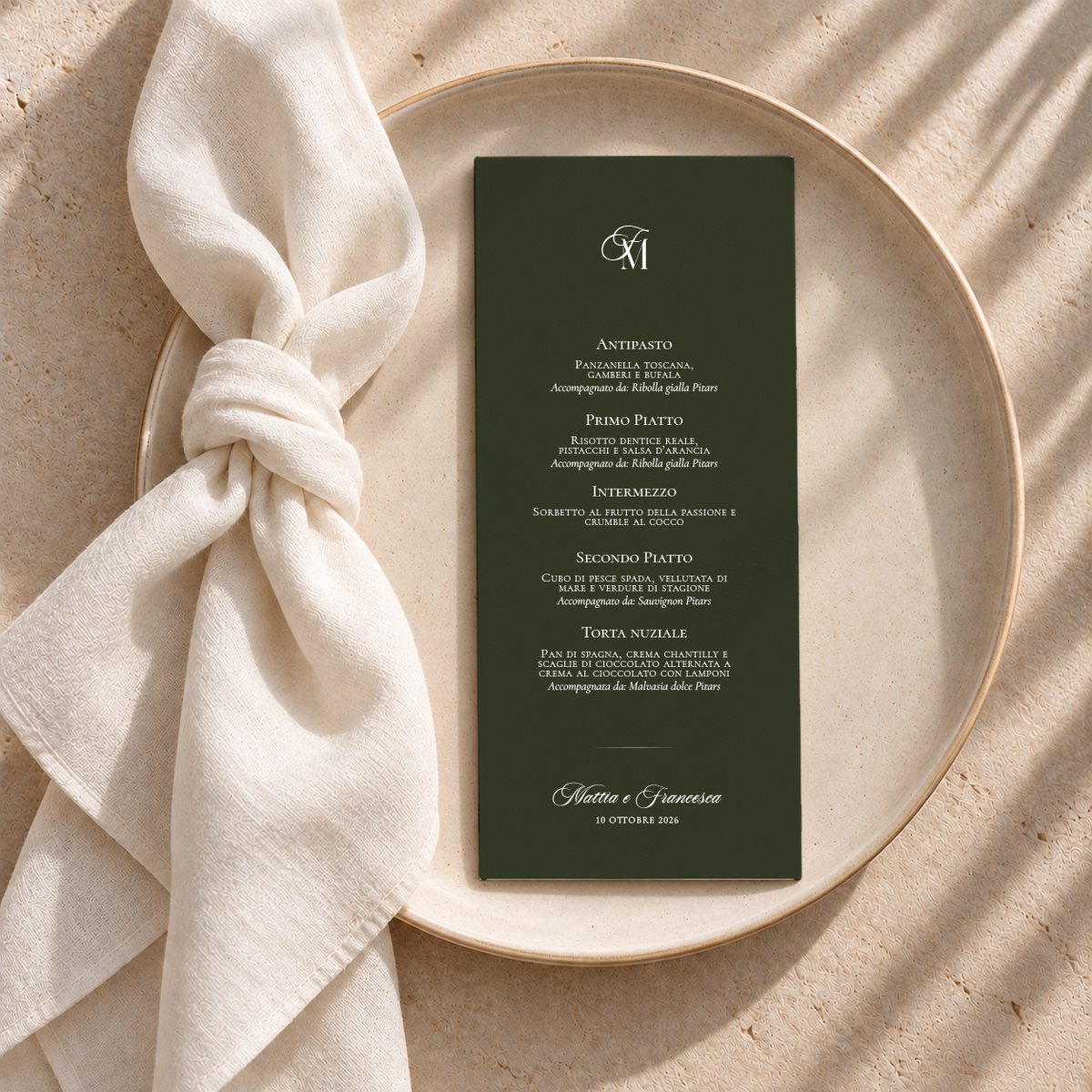 Card tableau Materica rettangolare - Verde foresta