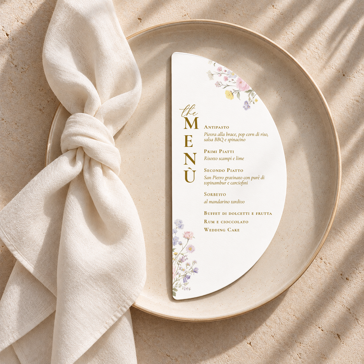 Menu mezzaluna Serenity