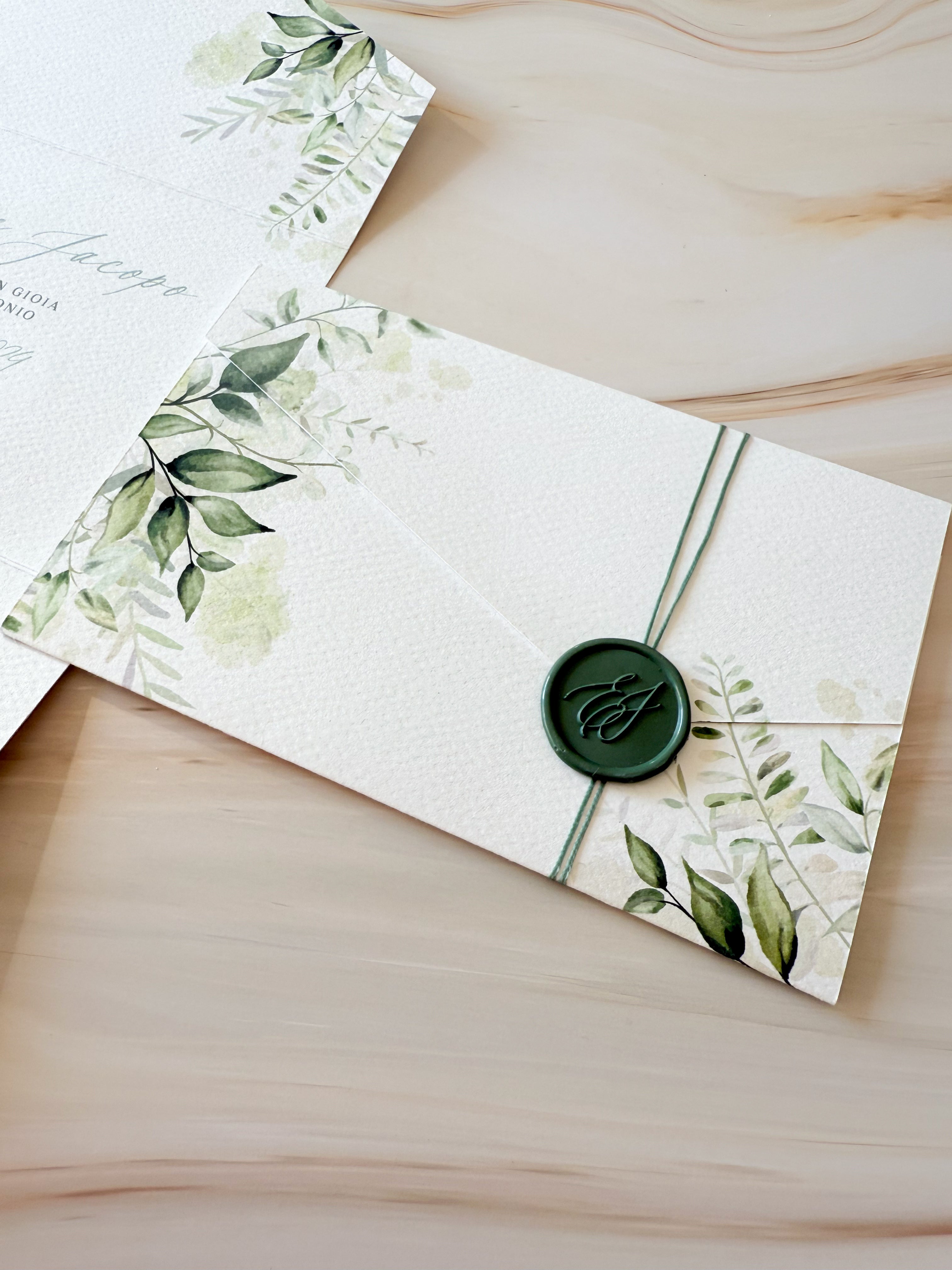 Blossom Green Hug - Partecipazioni di matrimonio