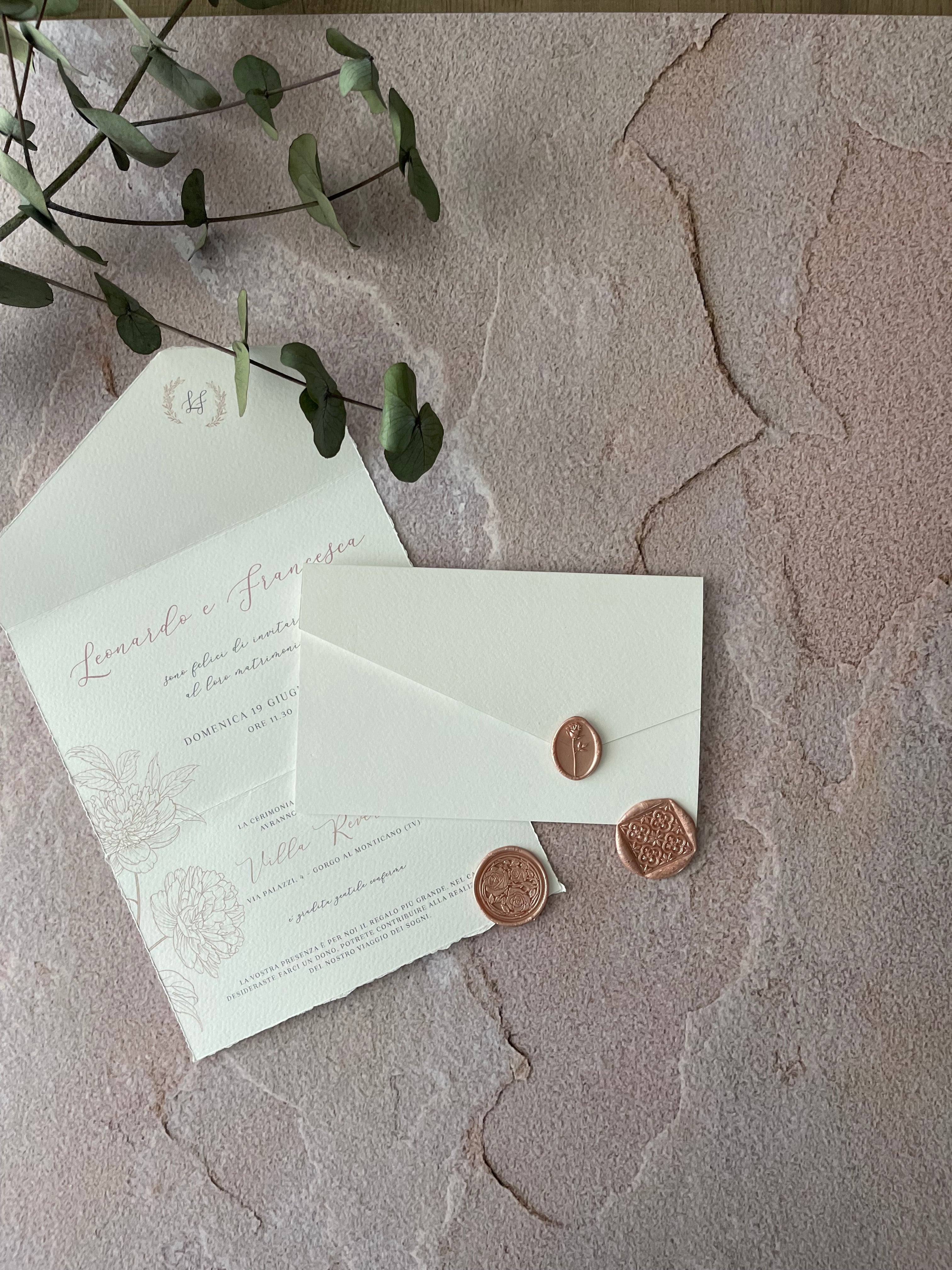 Blossom Outline - Partecipazioni di matrimonio