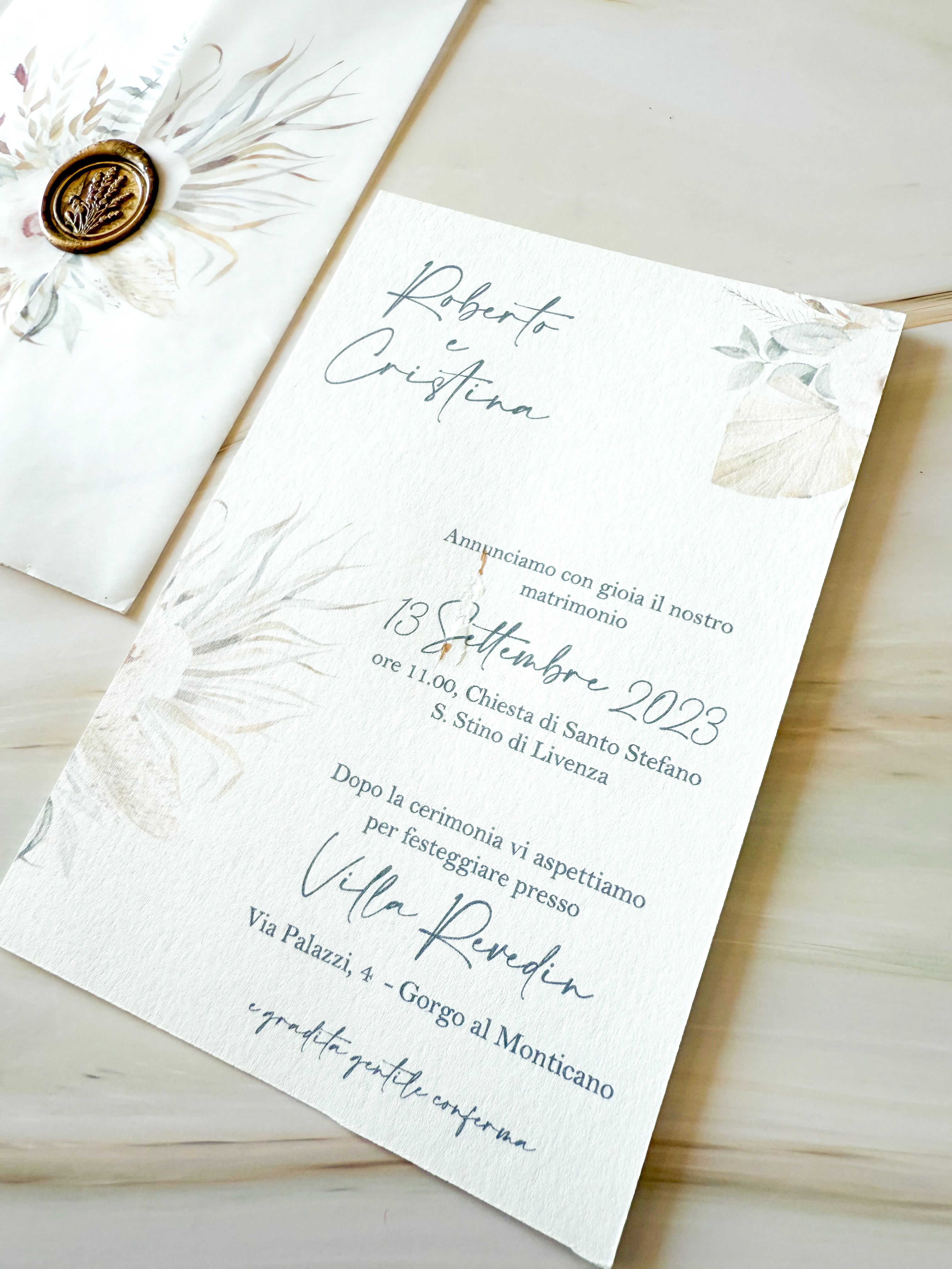 ARYA Terre d'Or - Partecipazioni di matrimonio