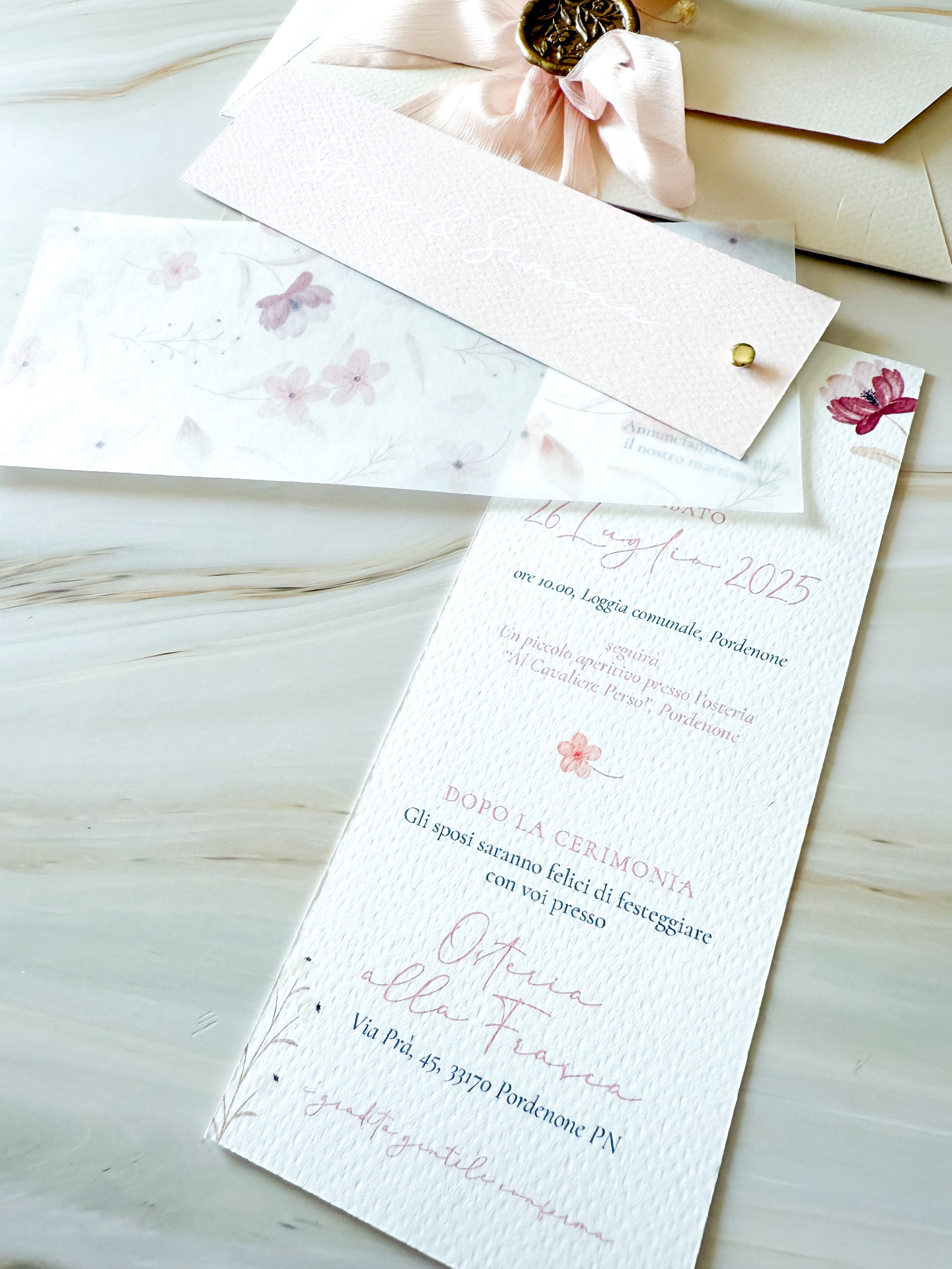 Spring Rubra - Partecipazioni di matrimonio