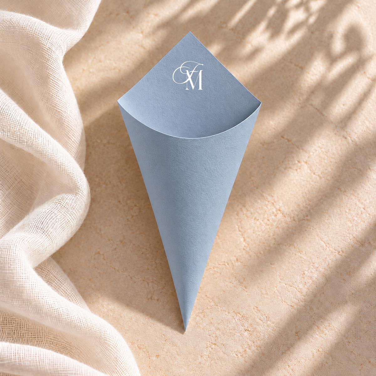 Coni Materica Caps - Azzurro polvere