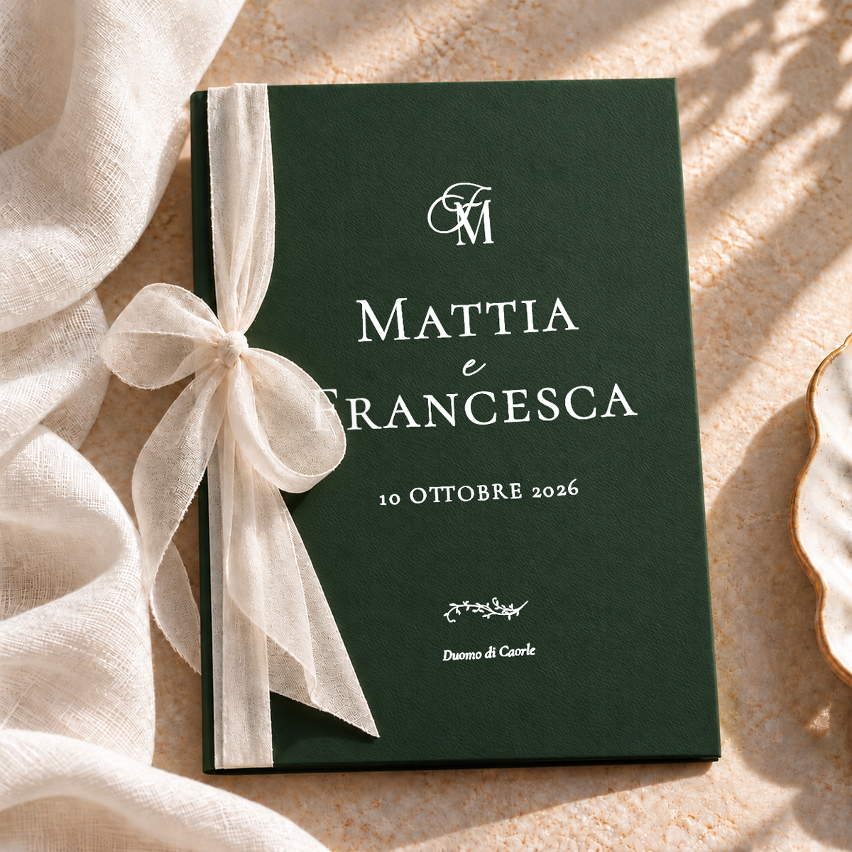 Libretto cerimonia Materica - Verde foresta