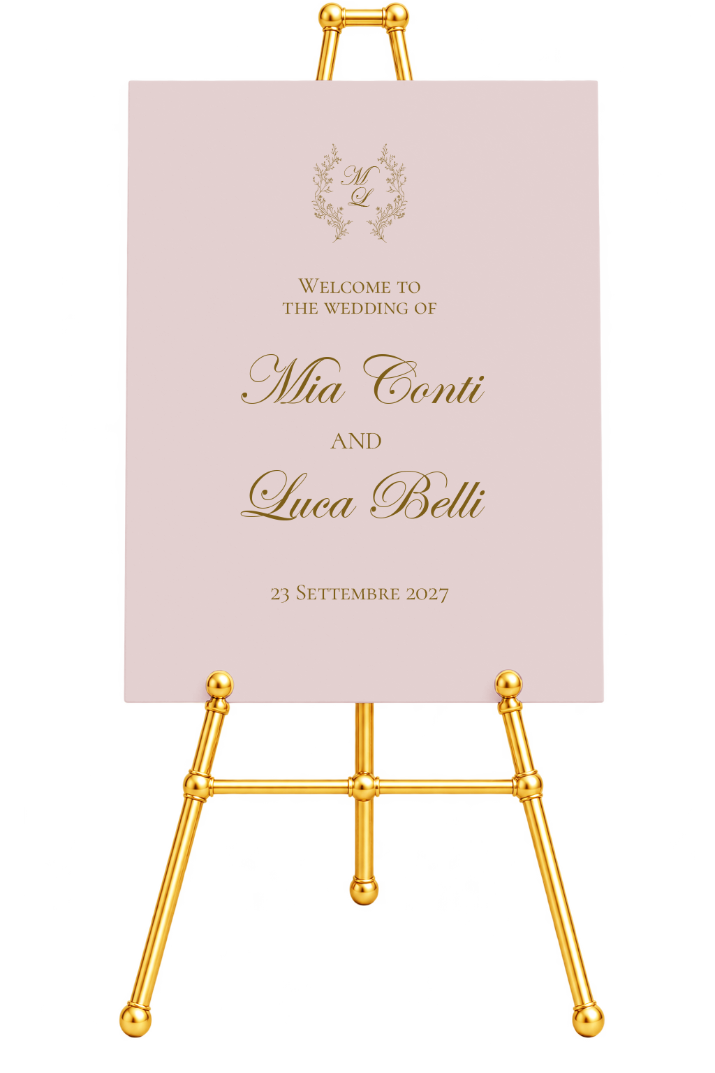Cartello benvenuto Elisabeth in forex