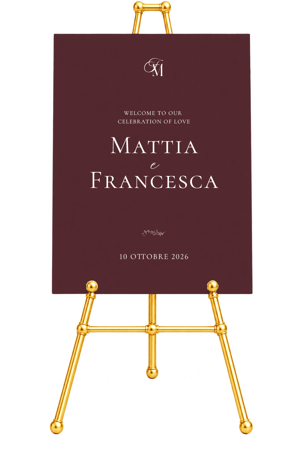 Cartello benvenuto Materica in forex - Lilla